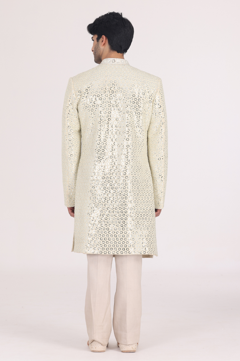 BEIGE SHERWANI