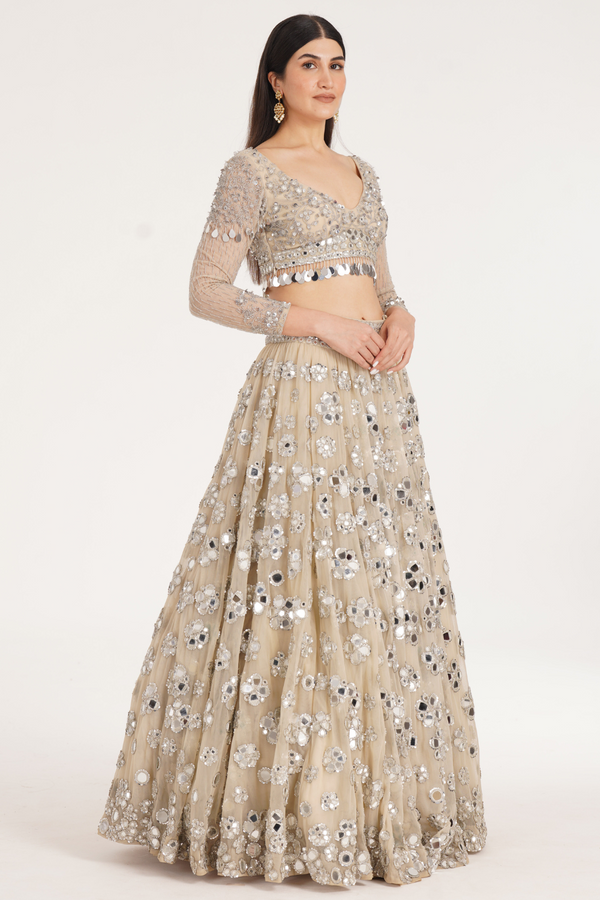 PALE OAK LEHENGA SET