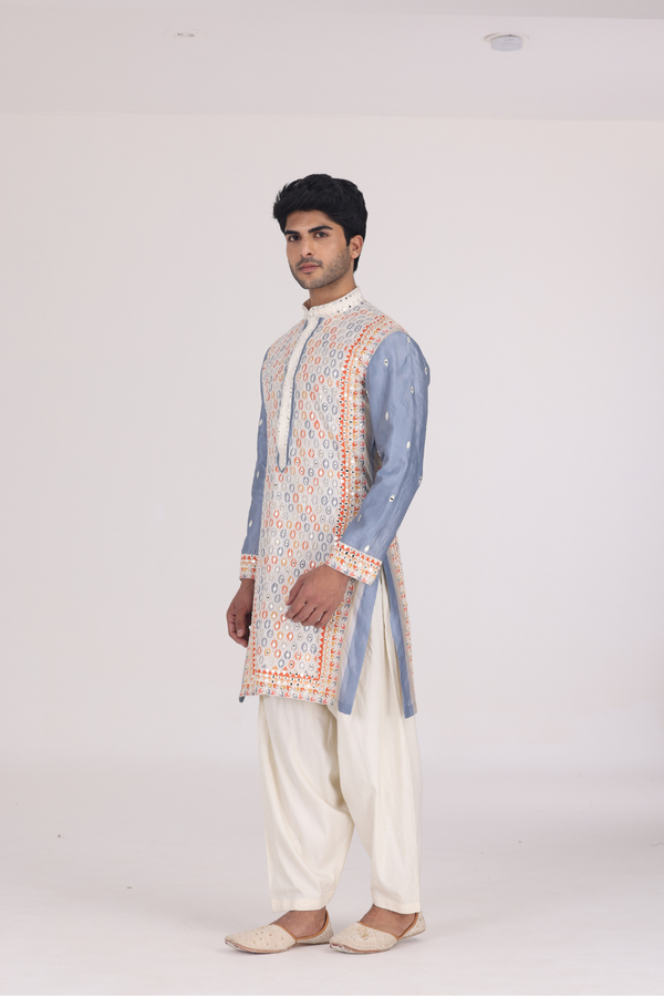 AQUA MULTICOLOUR KURTA