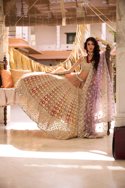 WARM HUES MULTICOLOUR LEHENGA