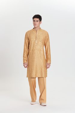 Gold Boota Blaze Kurta Set
