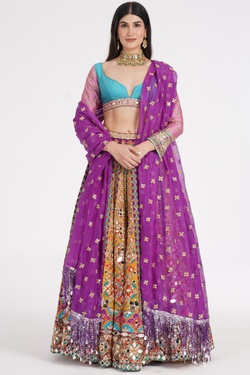 TANGERINE HUES LEHENGA SET