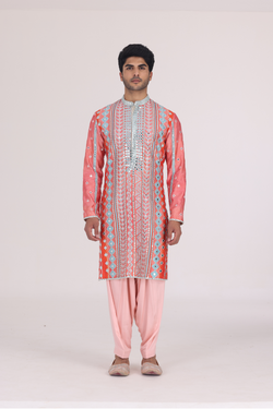 FIESTA AQUA PRINTED KURTA