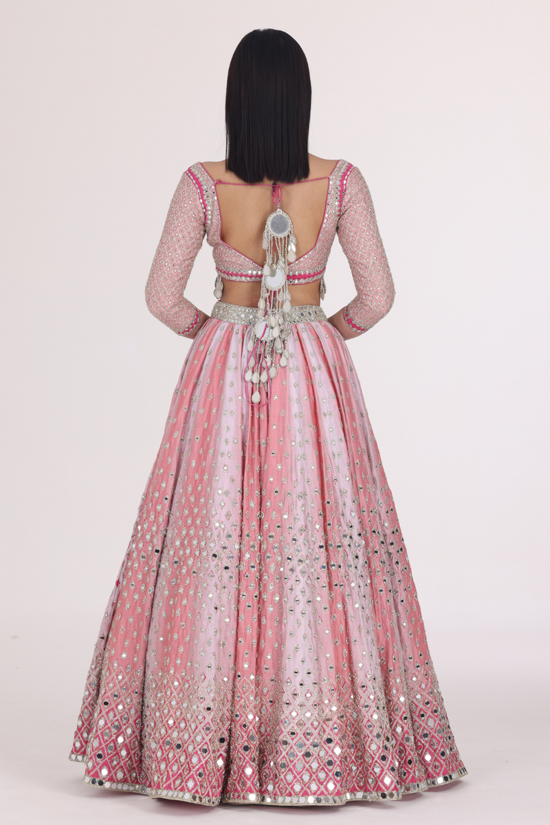 PINK HUES PRINTED LEHENGA