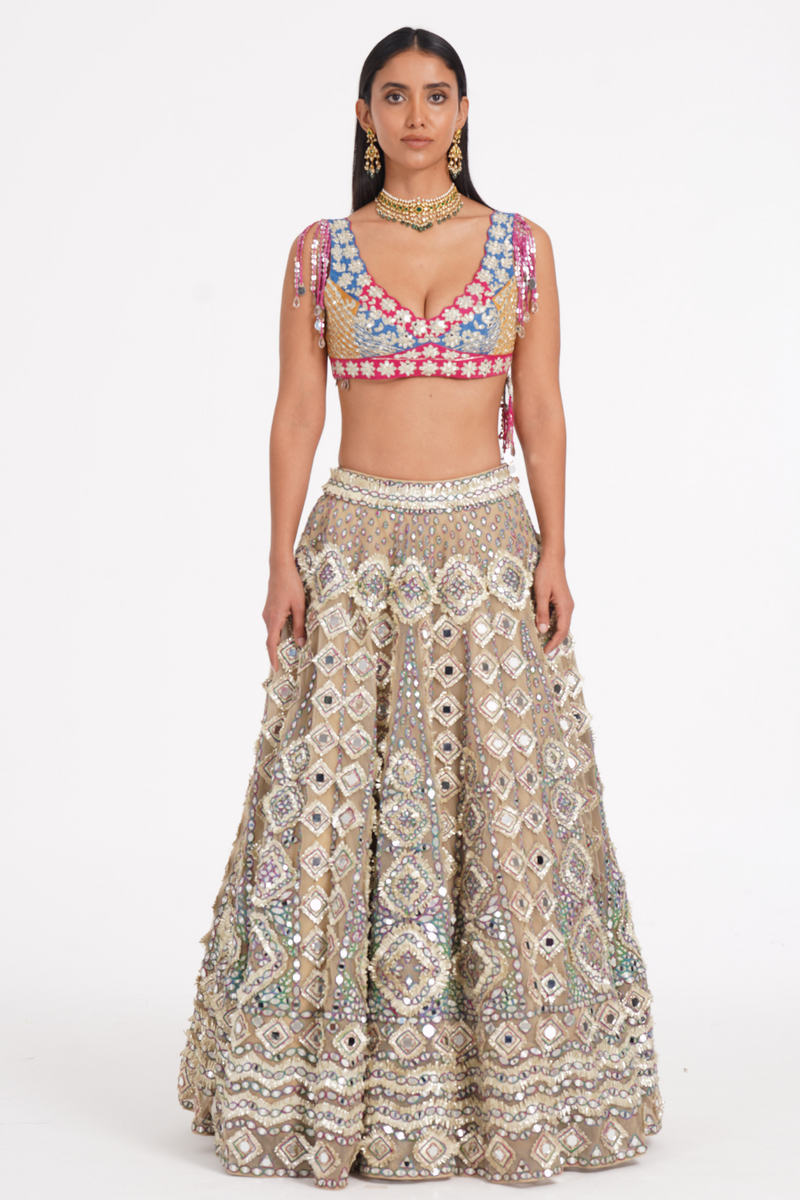 BLANC VIVID LEHENGA SET