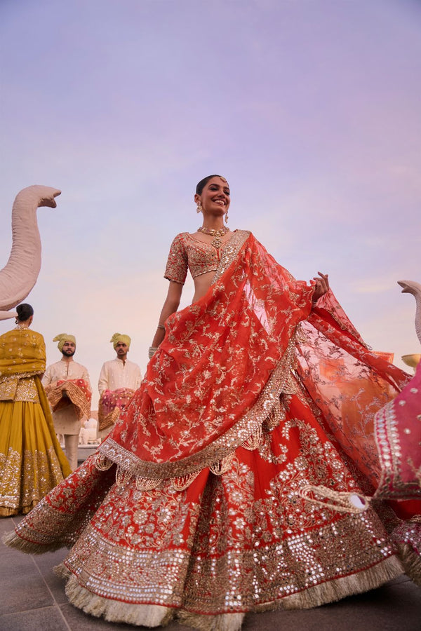 AMBER LEHENGA SET