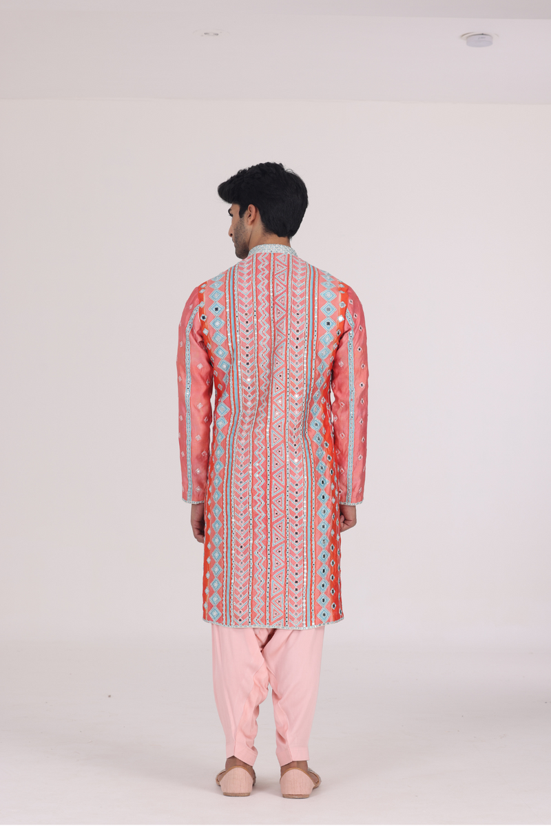 FIESTA AQUA PRINTED KURTA