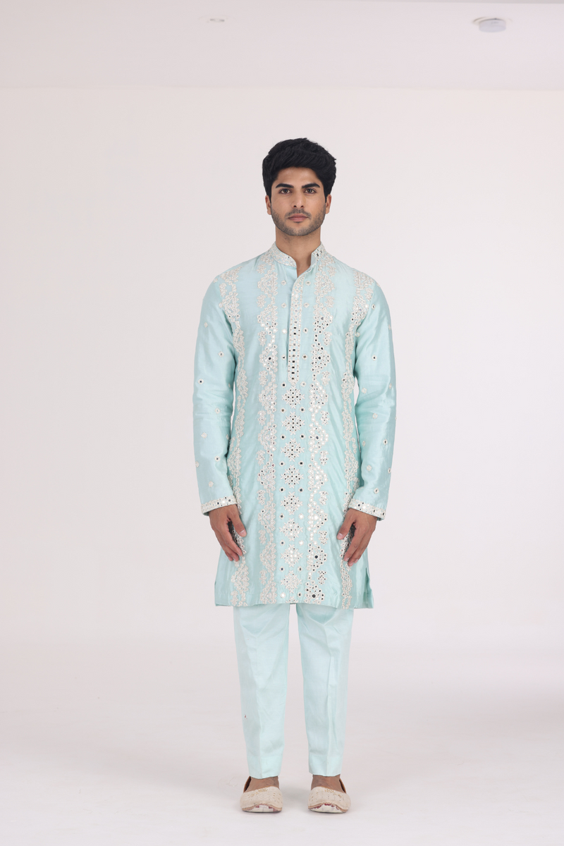 AQUA BLUE KURTA