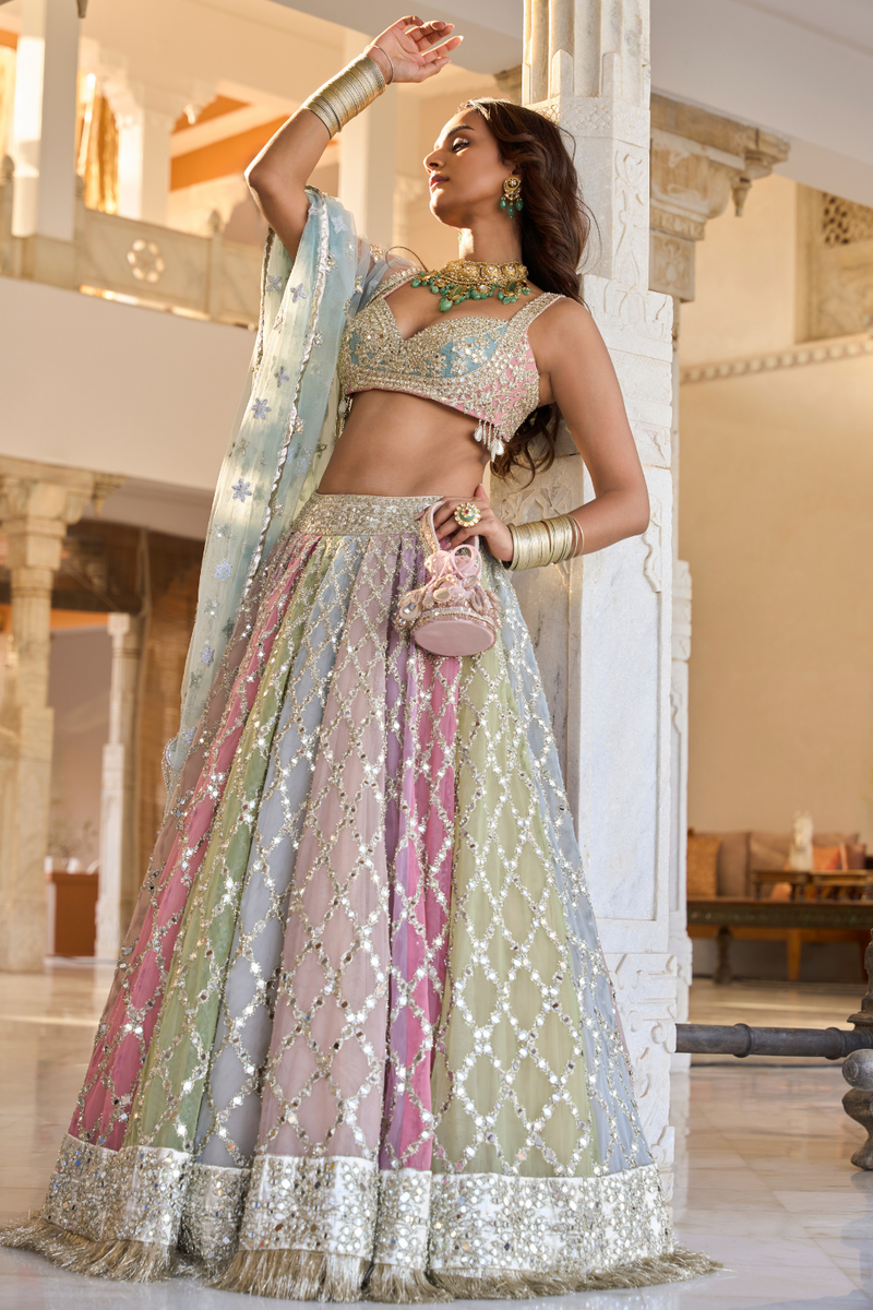 MULTICOLOUR LEHENGA