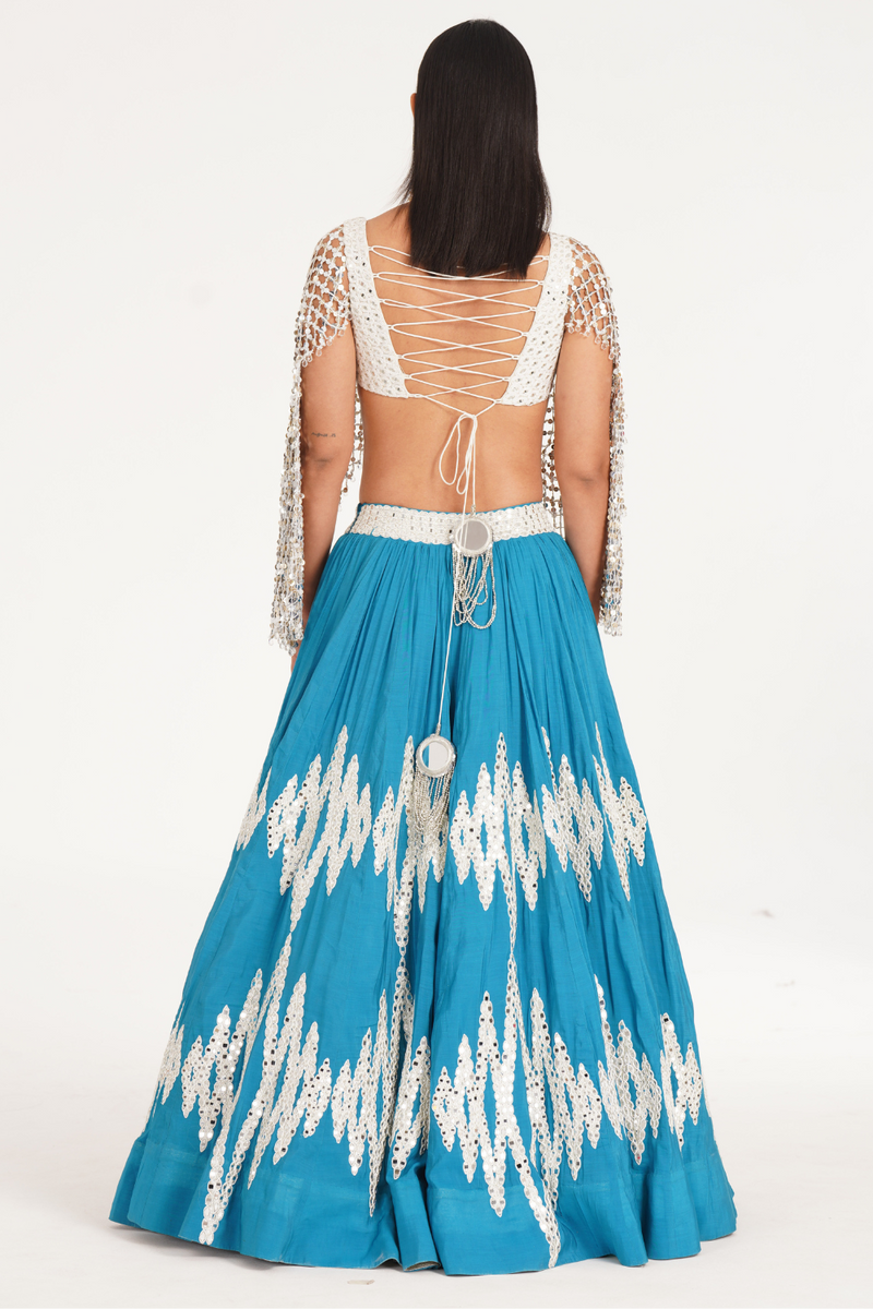 OCEAN AQUA LEHENGA SET