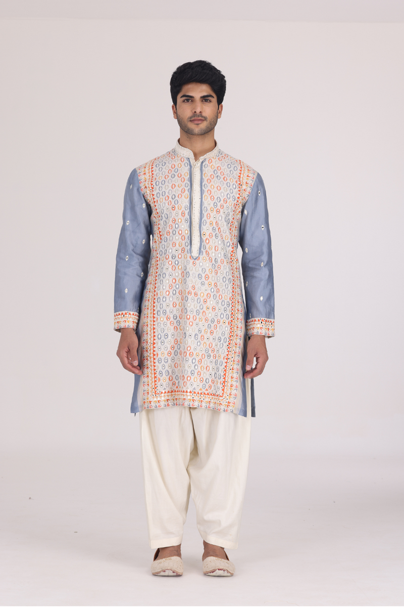 AQUA MULTICOLOUR KURTA