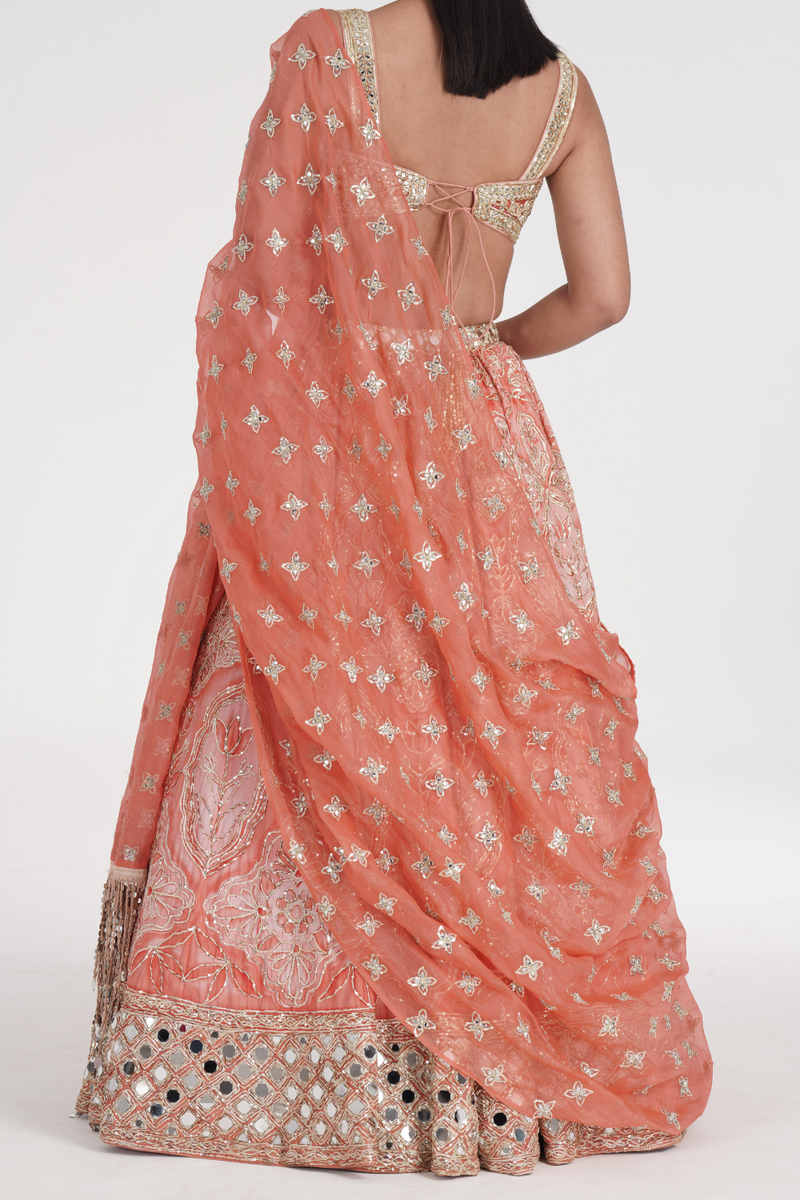 SAFRON PALE  LEHENGA SET