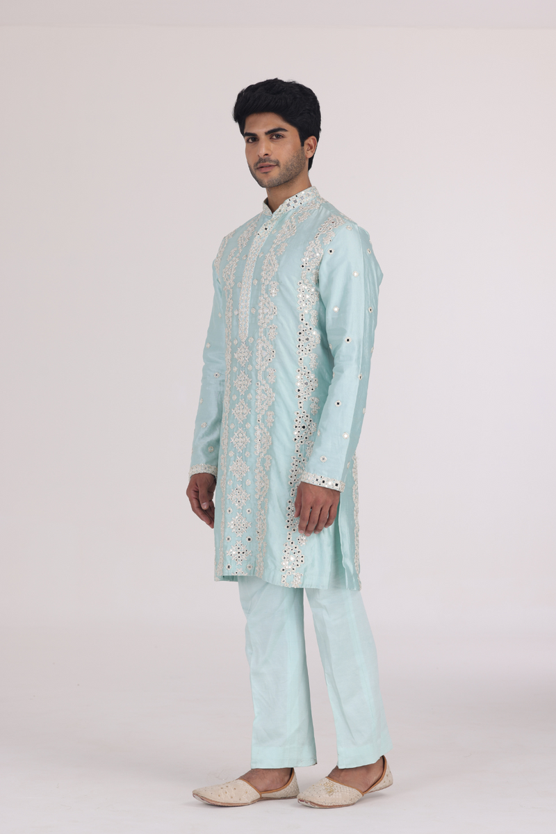 AQUA BLUE KURTA