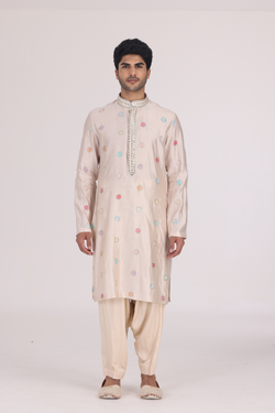 IVORY CANDY PRINTED KURTA