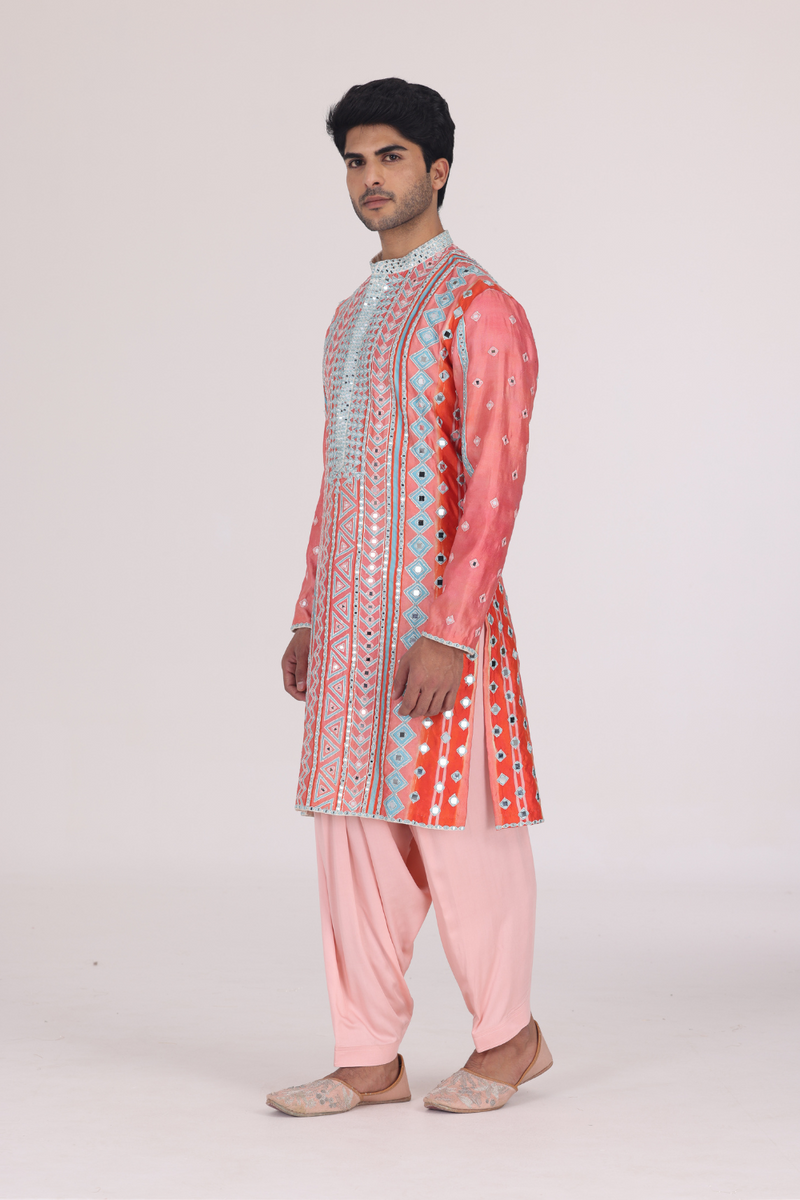 FIESTA AQUA PRINTED KURTA