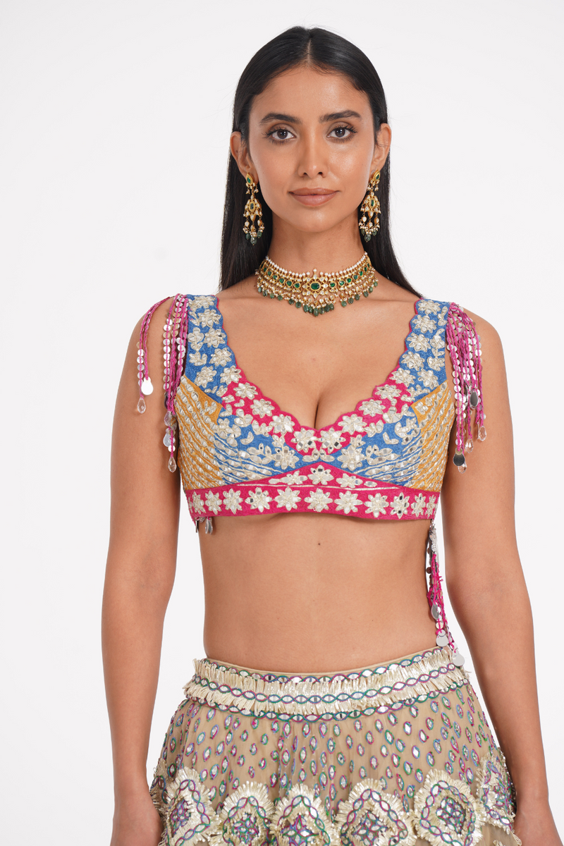 BLANC VIVID LEHENGA SET