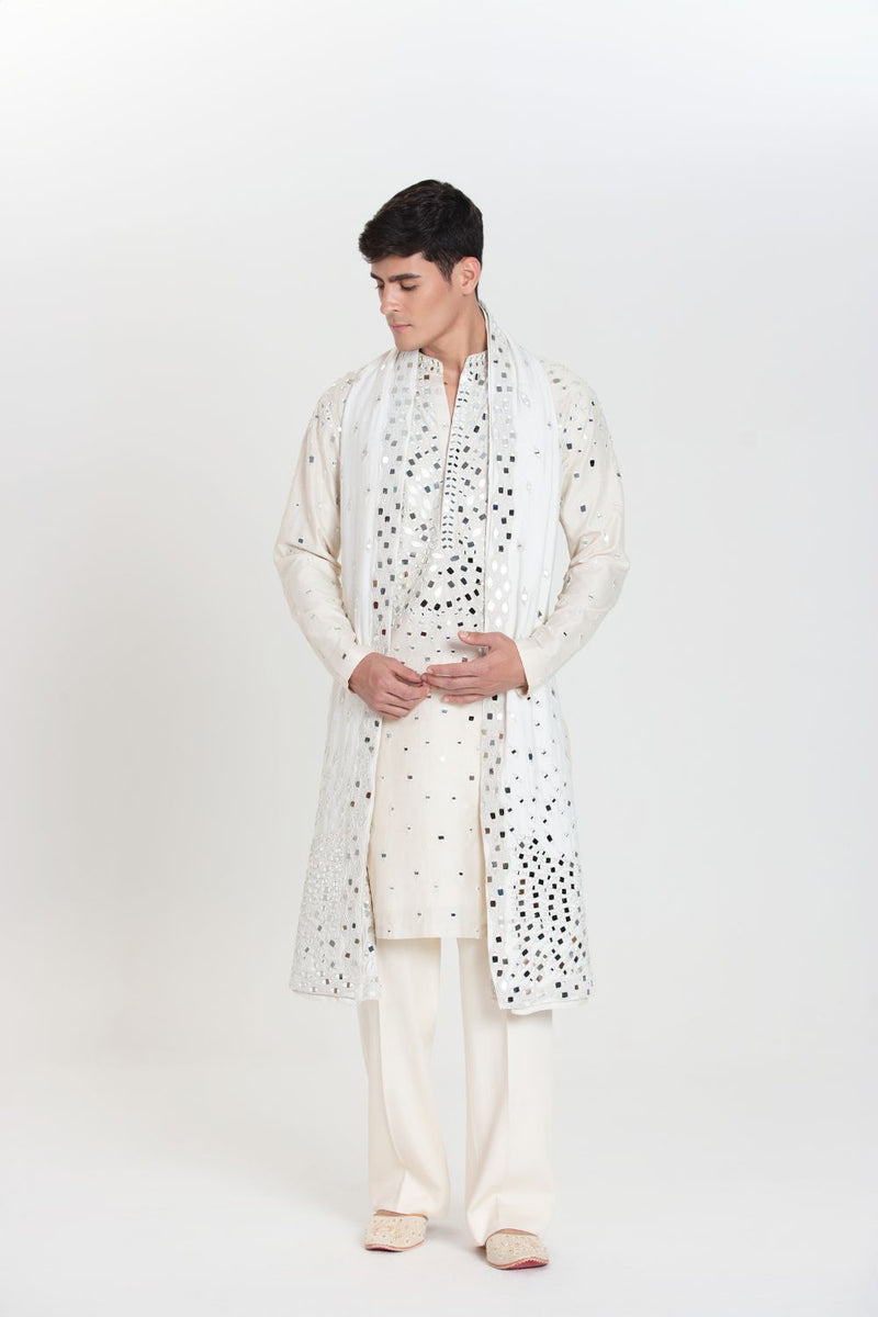 Ivory Bloom  Kurta Set