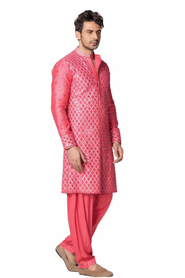 Hot pink kurta