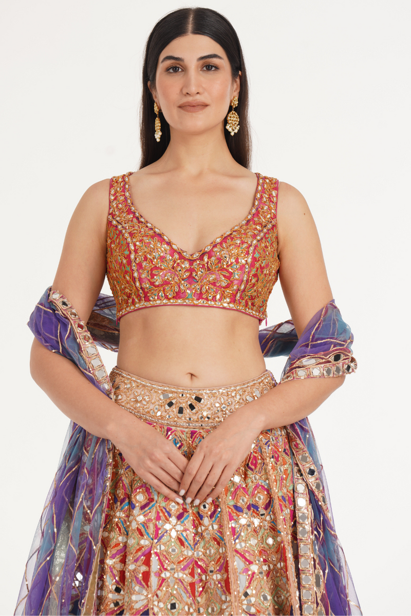 REBECCA PASTEL LEHENGA SET