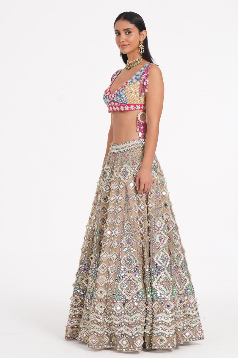 BLANC VIVID LEHENGA SET