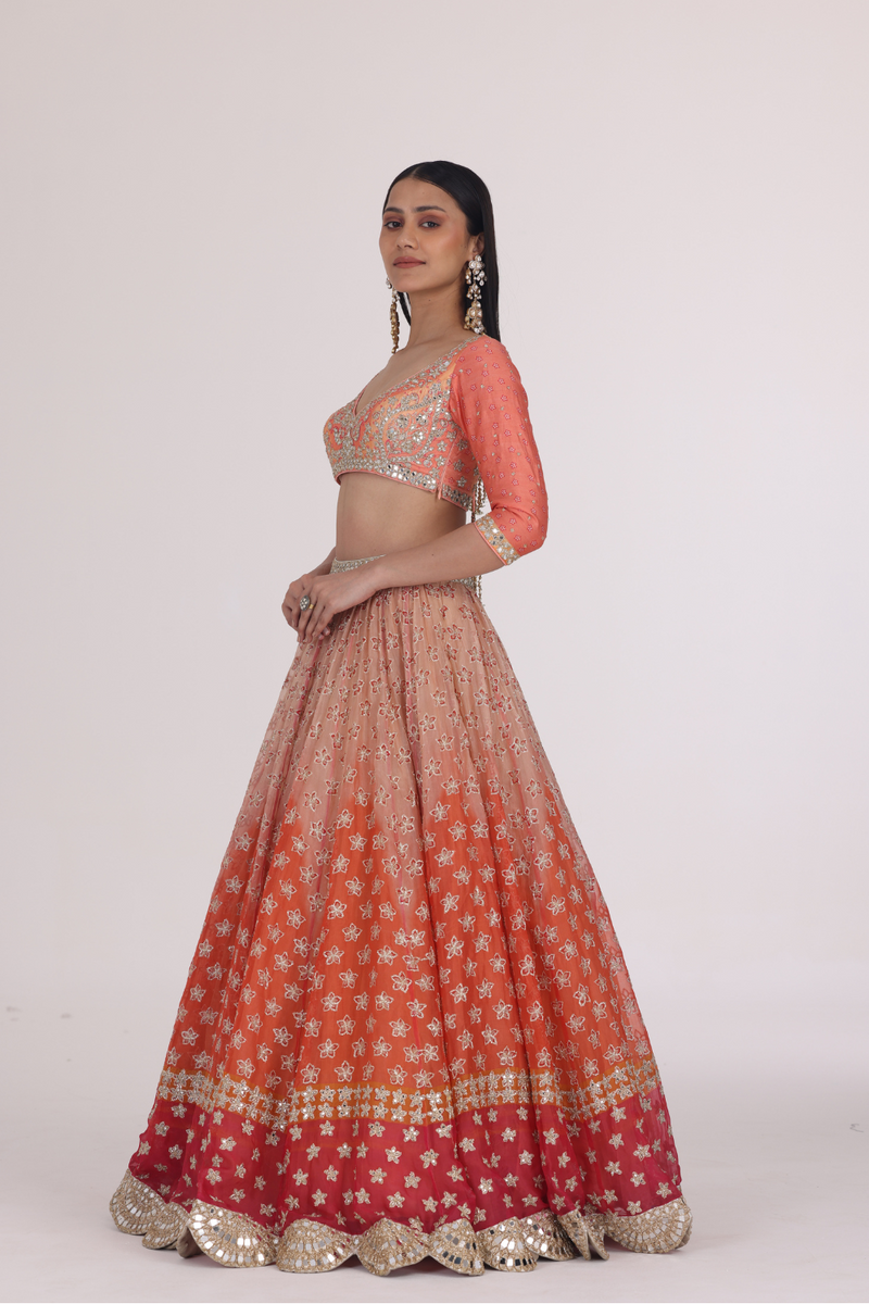 SUNDOWNER  PRINTED LEHENGA