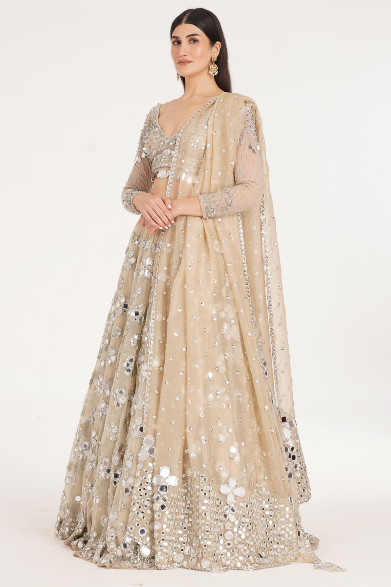 PALE OAK LEHENGA SET