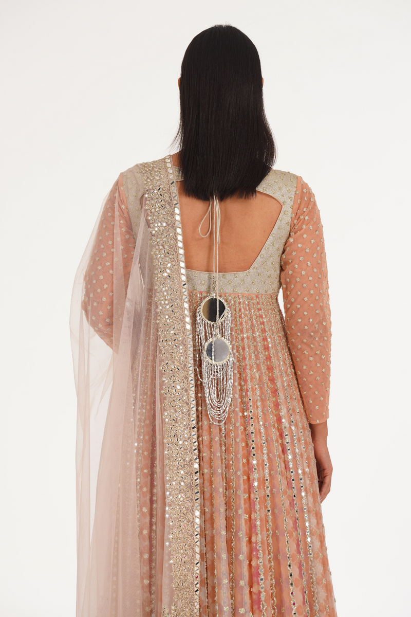 MARSHMALLOW HUES ANARKALI SET