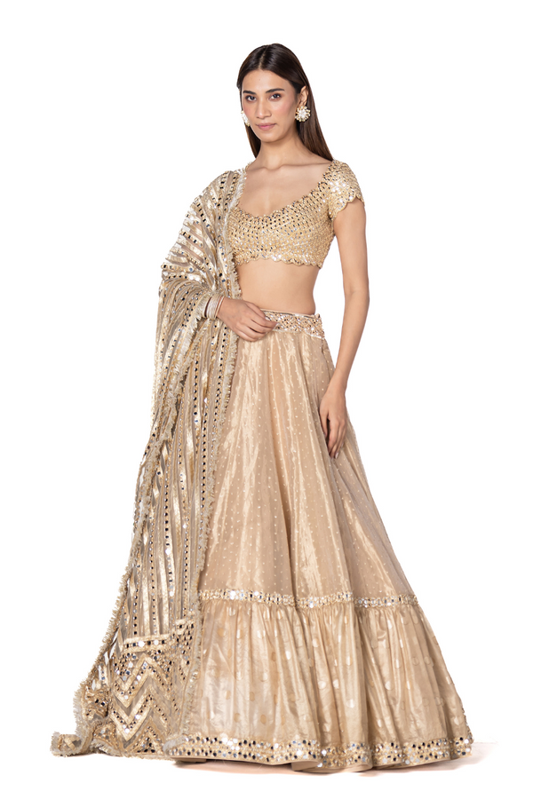 Golden lehenga set