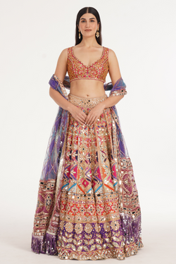 REBECCA PASTEL LEHENGA SET