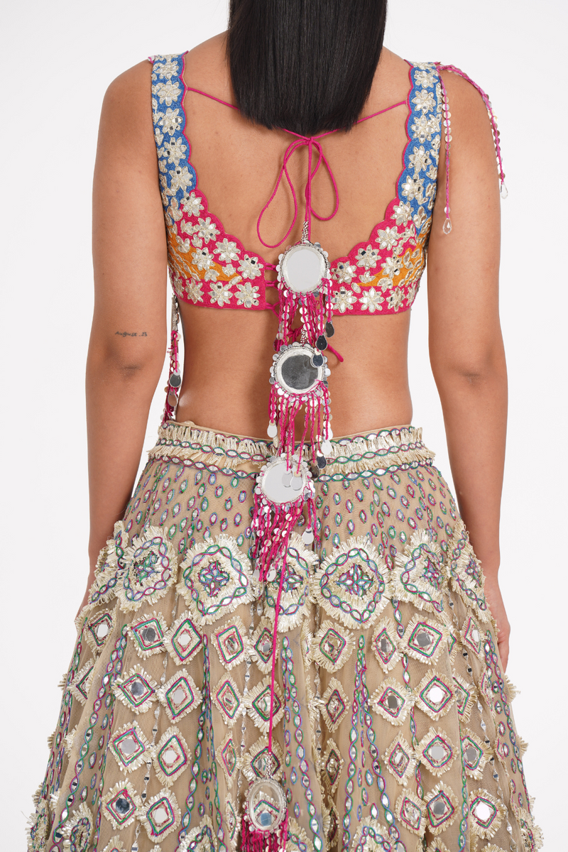 BLANC VIVID LEHENGA SET