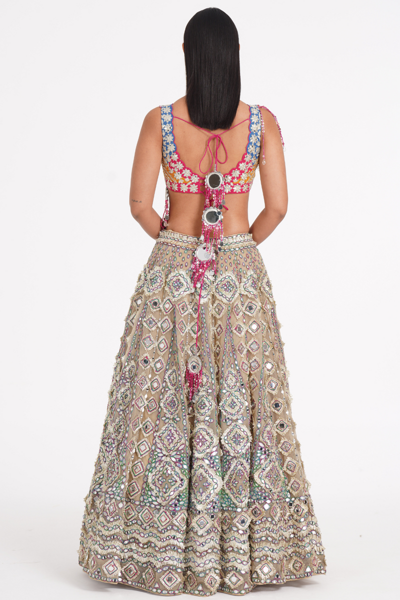 BLANC VIVID LEHENGA SET