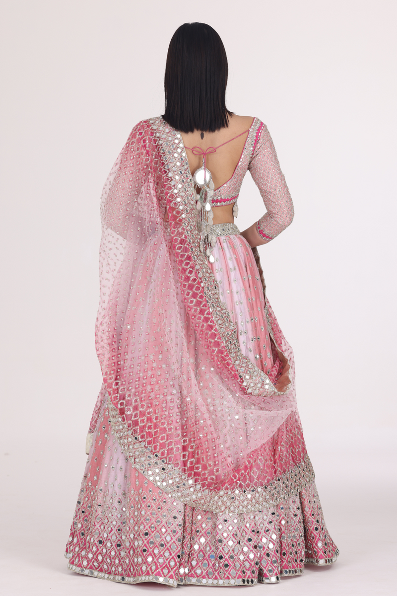 PINK HUES PRINTED LEHENGA