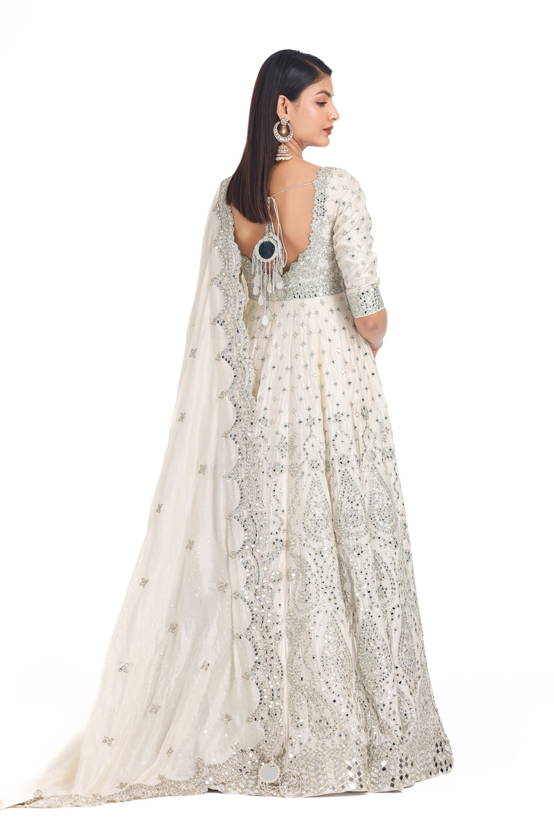 PEARL IVORY ANARKALI