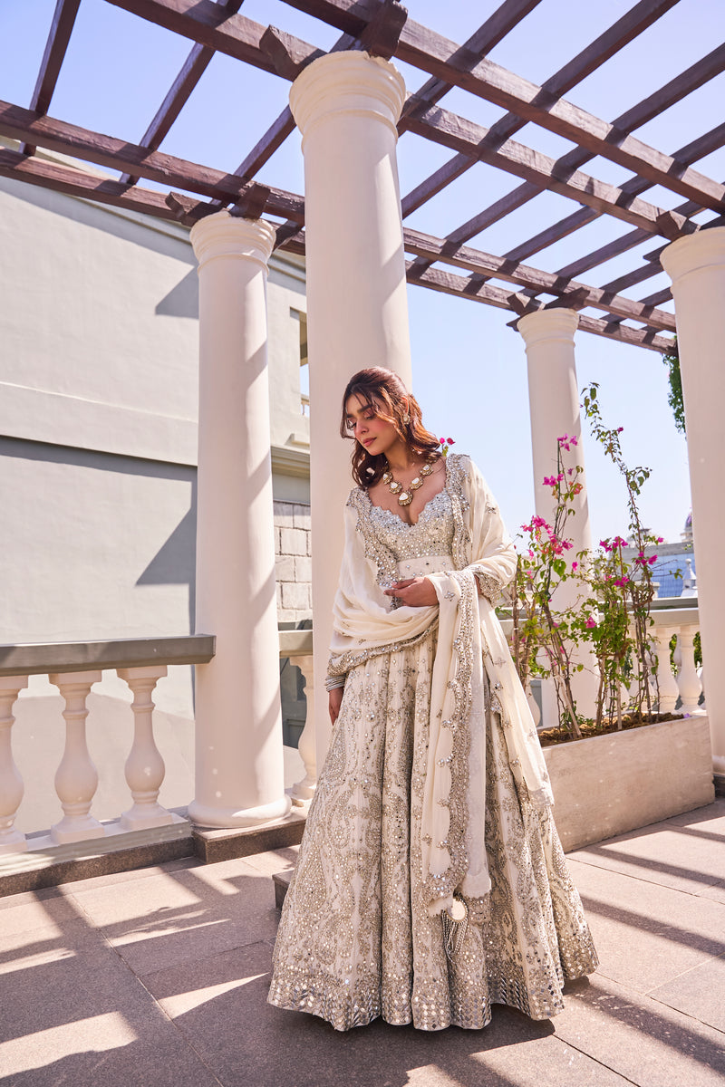 PEARL IVORY ANARKALI