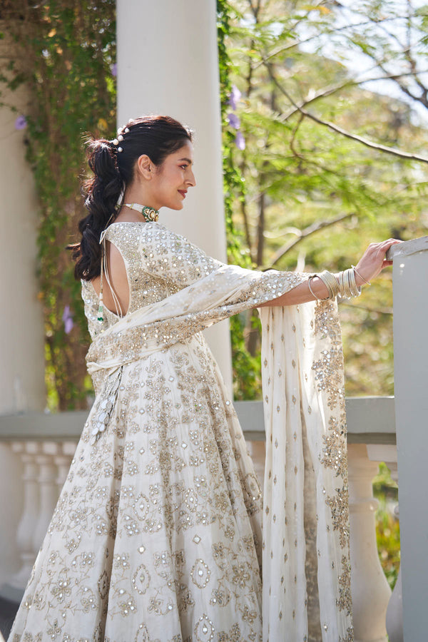 PEARL IVORY ANARKALI