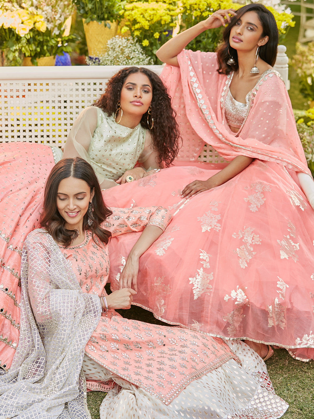 Queen Pink Lehenga Set main image 1