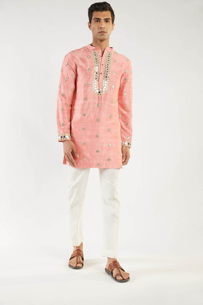 Pink EMBELLISHED Kurta