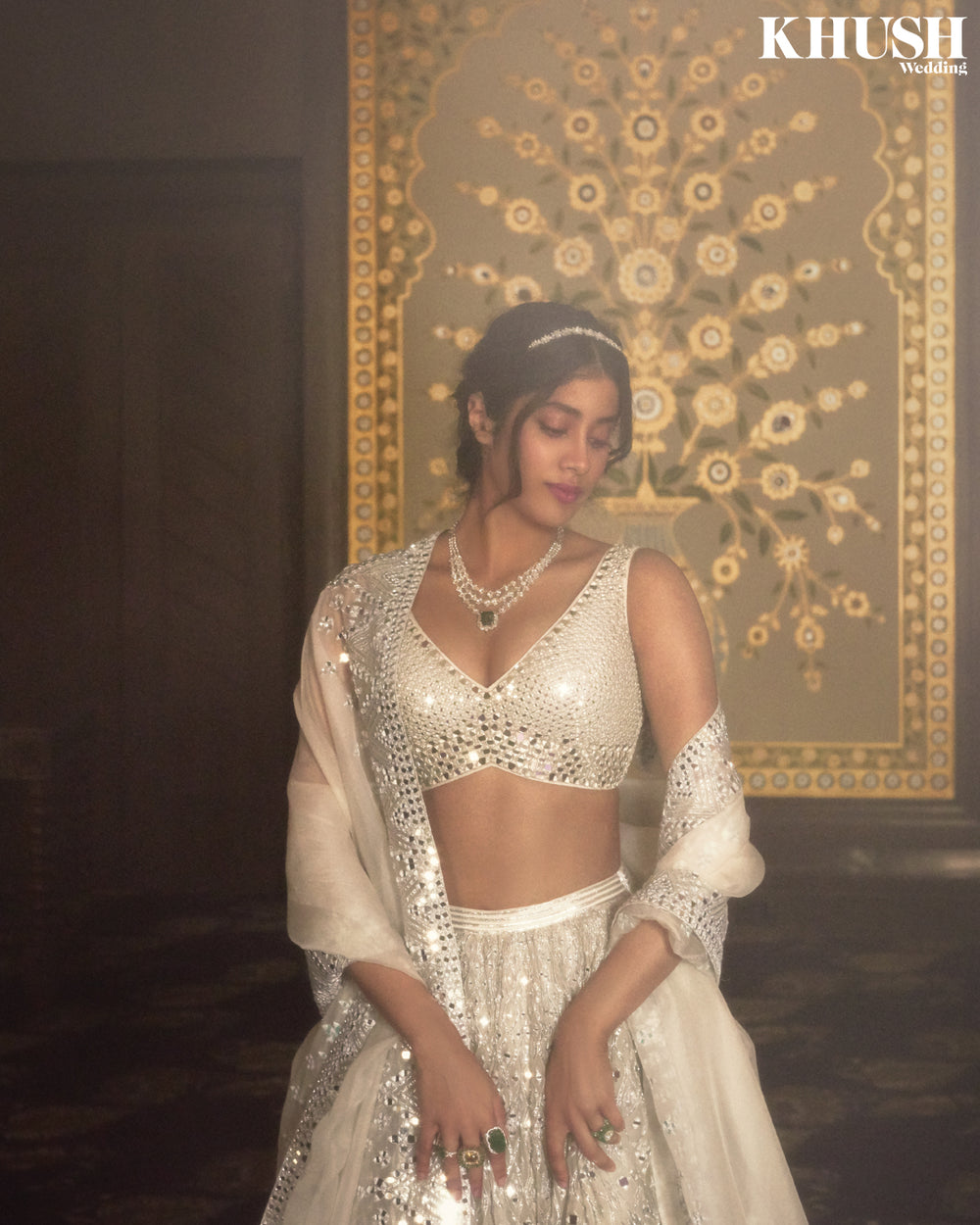 Ivory embellished lehenga set AS SEEN ON Janhvi Kapoor – abhinavmishra